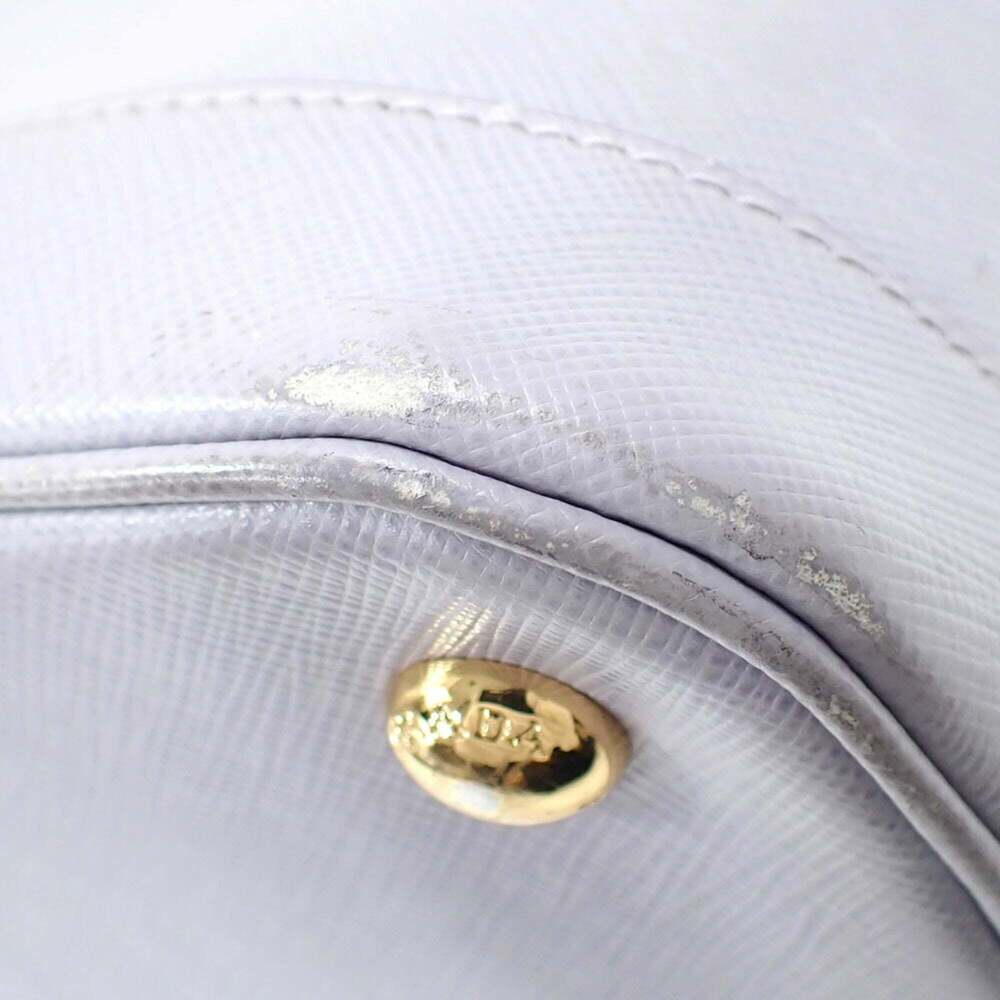 PRADA Purple Leather Shoulder Bag - Picture 3 of 10